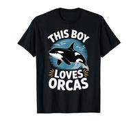 Este niño ama las orcas, diseño de mar para los amantes de las ballenas Camiseta