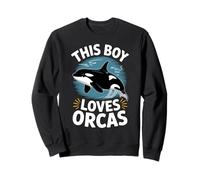 Este niño ama Las orcas, diseño de mar para los Amantes de Las Ballenas Sudadera