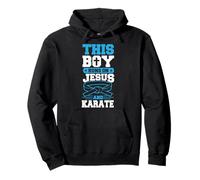 Este niño Corre con Jesús y Karate Sudadera con Capucha