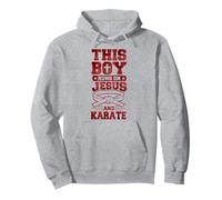 Este niño Corre con Jesús y Karate Sudadera con Capucha