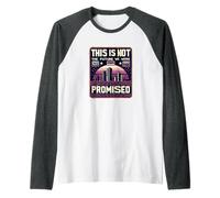 Este no es el futuro que nos prometieron distopía pesimista Camiseta Manga Raglan