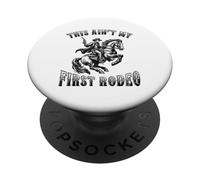 Este no es mi Primer Rodeo Cowboy Howdy Wild West Horseback PopSockets PopGrip Adhesivo