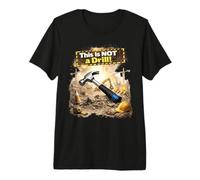 Este no es un simulacro, Divertido obrero de la construcción Camiseta Premium