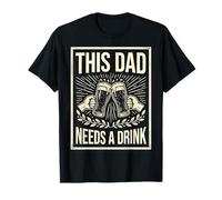 Este papá Necesita una Bebida Divertida Cerveza de Verano pa Camiseta