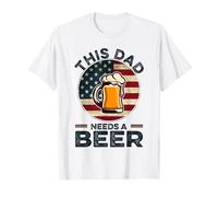 Este papá necesita una cerveza, divertido Día del Padre, papá bebiendo Camiseta