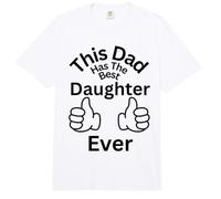 Este papá Tiene la Mejor Hija de Todos los Tiempos diversión de unión Familiar Comfort Colors Adult Heavyweight T-Shirt