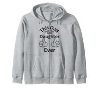 Este papá Tiene la Mejor Hija de Todos los Tiempos diversión de unión Familiar Sudadera con Capucha