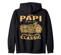 Este Papi no es viejo, es un motor de moto clásico y divertido Sudadera con Capucha