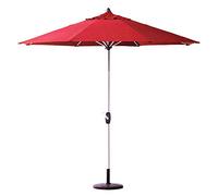 Este Parasol Octogonal de Aluminio con Mecanismo de manivela de 2,7 m, Resistente a los Rayos UV, es Ideal para la Playa, la Piscina, el Patio o como Refugio al Aire Libre. Color Azul-A.