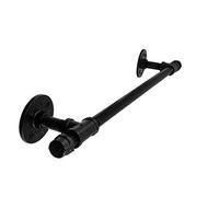 Este pasamanos de Escalera, pasamanos de Hierro Forjado galvanizado de Tubo Negro, pasamanos de Escalera, pasamanos Antideslizante para Interiores y Exteriores, para Loft, Pasillo, contra la