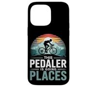 Este pedalero va a lugares en bicicleta Carcasa para iPhone 14 Pro Max