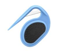 Este peine de relajación está diseñado para eliminar eficazmente los nudos del abrigo de tu mascota sin causar molestias. Su hoja corta es más duradera y su gancho afilado permite