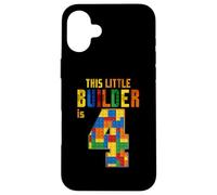 Este pequeño Constructor es 4 Bloques de construcción para niños de 4º cumpleaños Carcasa para iPhone 16 Plus