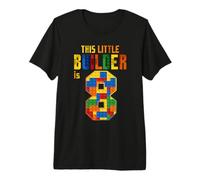 Este pequeño Constructor es 8 Bloques de construcción para niños de 8º cumpleaños Camiseta Premium