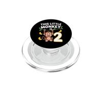 Este pequeño Mono es un Divertido cumpleaños para una niña de Dos años PopSockets PopGrip para MagSafe