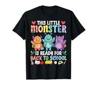 Este pequeño Monstruo está Listo para el Regreso a Clases Lindo Estudiante Camiseta