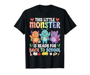 Este pequeño Monstruo está Listo para el Regreso a Clases Lindo Estudiante Camiseta