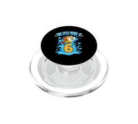 Este pequeño Pescador es una niña de 6 años Que Cumple años pescando PopSockets PopGrip para MagSafe