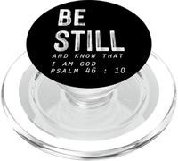 Esté quieto y sepa Que Soy Dios - Salmo 46:10: Esperanza Amor PopSockets PopGrip para MagSafe