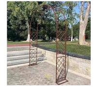 Este Resistente Arco de jardín de Metal para Plantas trepadoras, Ajustable de 1,5 m, Color marrón, Sirve como Soporte para pérgola, Ideal para Bodas y Eventos al Aire Libre. Un Elemento Pais