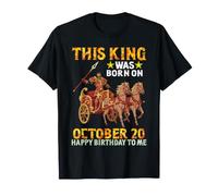 Este Rey Nació En Octubre 20 Feliz Cumpleaños para Mí Tú Camiseta