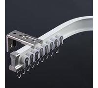 Este riel Flexible de Aluminio para Cortinas es fácil de Instalar y se Adapta a Todo Tipo de Ventanas. Tiene una Longitud de 6 m/19,7 pies y es de Color Cortinas y visill