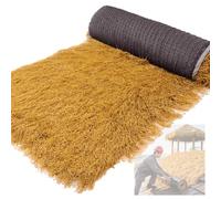 Este Rollo de Techo de Paja Artificial simulada es Ideal para Fiestas y decoración de Jardines, y también Sirve como baldosa para Patio (1x7m/3.3x23ft) Eventos al Aire Libre y