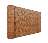 Este Rollo de Valla de bambú Hecho a Mano de 2,4 m x 2,3 m (7,5 pies x 2,4 m) es fácil de Instalar, Impermeable y Transpirable. Es una Valla Decorativa Natural para Exteriores, Ideal para ja