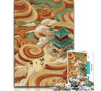 Este Rompecabezas de 1000 Piezas de Temple es Ideal para Adolescentes y Adultos Ayuda a ejercitar el Cerebro Es un Juguete adictivo Que cultiva la Paciencia Ideal para Parejas 38x26cm