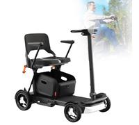 Este Scooter Eléctrico De Cuatro Ruedas, Plegable, Compacto Y Portátil, Es Adecuado para Uso Doméstico Y De Viaje, Y Puede Ser Utilizado por Adultos. White,10A