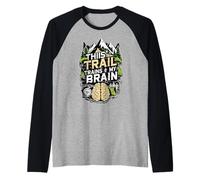 Este Sendero Entrena mi Cerebro y Camina por la Salud Mental Camiseta Manga Raglan