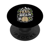 Este Sendero Entrena mi Cerebro y Camina por la Salud Mental PopSockets PopGrip Adhesivo