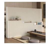 Este Separador de ambientes de Papel Kraft Incluye un Estante de Almacenamiento, una Pantalla de privacidad para la Sala de Estar y un Separador de ambientes Interiores. No Requiere Montaje