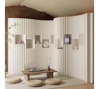 Este Separador de ambientes Plegable de Papel retráctil, Pantallas de privacidad Plegables con Estante de Almacenamiento, Muebles creativos para el hogar, Separador de ambientes Tipo Panal (
