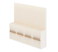 Este Separador de ambientes retráctil de Papel con estantes es un Divisor de ambientes Temporal para Dormitorio, vestidor, Biblioteca u Oficina (4x1,6 m/13,12x5,25 pies).