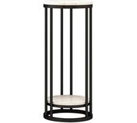 Este Soporte Alto para Plantas de Interior es Ideal para la Sala de Estar, y también Sirve como Estante o Soporte de Metal Moderno para macetas en el balcón.