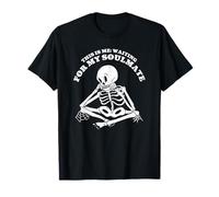 Este Soy YO Esperando MI Alma Halloween Esqueleto Meme Camiseta