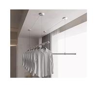 Este tendedero de Ropa de Techo, tendedero de Ropa con polea, tendedero doméstico de Doble Poste con accionamiento Manual, tendedero de Ropa de Acero Inoxidable montado en el Techo M