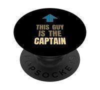 Este tipo es el capitán navegante Capitán Marinero navegante PopSockets PopGrip Adhesivo