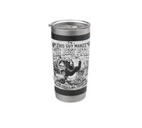 Este tipo hace el mejor chef italiano de pizza Vaso térmico de acero inoxidable de doble pared