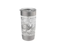 Este tipo hace el mejor chef italiano de pizza Vaso térmico de acero inoxidable de doble pared