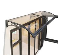 Este toldo Exterior de Aluminio para Puertas y Ventanas, Resistente a la Intemperie, es un Refugio para la Entrada y el Patio, con un diseño Moderno para la protección del hogar y el jardín.