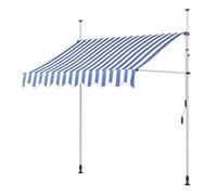 Este toldo retráctil para Patio, con Parasol Manual y Ajustable, es Ideal para Patios, Jardines y Balcones. No Requiere Tornillos para instalarlo en Puertas y Ventanas de Patio.
