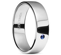 Este versátil anillo de plata de ley no solo es un gran anillo de boda, sino también una excelente opción de regalo para aniversarios, cumpleaños o como propuesta de padrino, mostrando tu