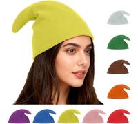 Este versátil gorro de elfo, colorido gorro puntiagudo o gorro navideño es adecuado for carnaval, Halloween, Navidad, cumpleaños, fiestas, disfraces grupales, cosplay y otras ocasiones.(Gelb)