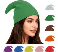 Este versátil gorro de elfo, colorido gorro puntiagudo o gorro navideño es adecuado for carnaval, Halloween, Navidad, cumpleaños, fiestas, disfraces grupales, cosplay y otras ocasiones.(Grün)