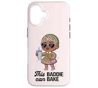 Este Villano Puede Hornear una Divertida niña de Pan de Jengibre navideño Carcasa para iPhone 16