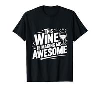 Este Vino me Hace increíble Amante del Vino Divertido Camiseta