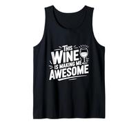 Este Vino me Hace increíble Amante del Vino Divertido Camiseta sin Mangas