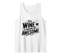 Este Vino me Hace increíble Amante del Vino Divertido Camiseta sin Mangas